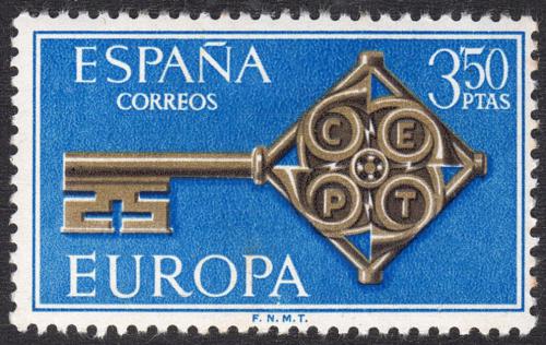 Poštová známka Španielsko 1968 Európa CEPT Mi# 1755