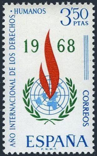 Poštová známka Španielsko 1968 Rok lidských práv Mi# 1763