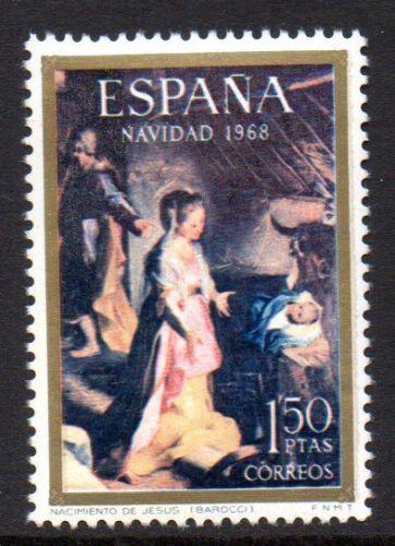 Poštová známka Španielsko 1968 Vianoce, umenie Mi# 1791