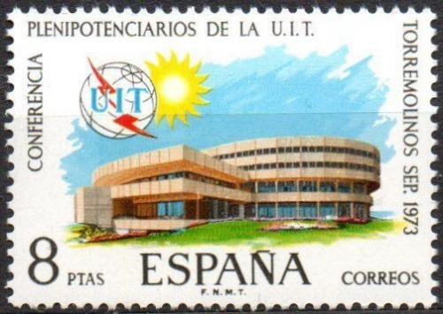 Potov znmka panielsko 1973 Konferenn budova ITU Mi# 2040