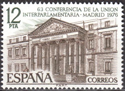 Potov znmka panielsko 1976 Budova parlamentu, Madrid Mi# 2252