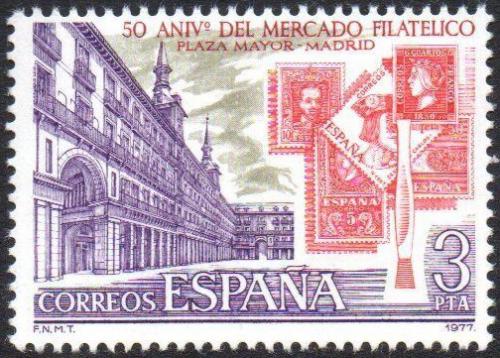 Poštovní známka Španìlsko 1977 Burza známek, 50. výroèí Mi# 2301