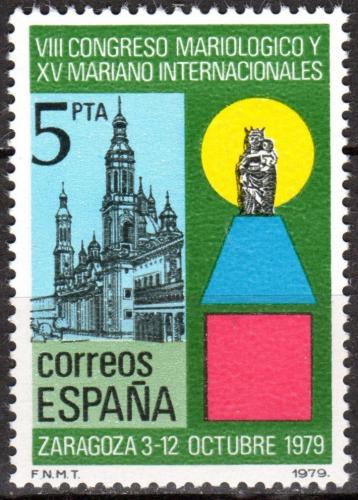 Potov znmka panielsko 1979 Bazilika v Zaragoze Mi# 2435 - zvi obrzok