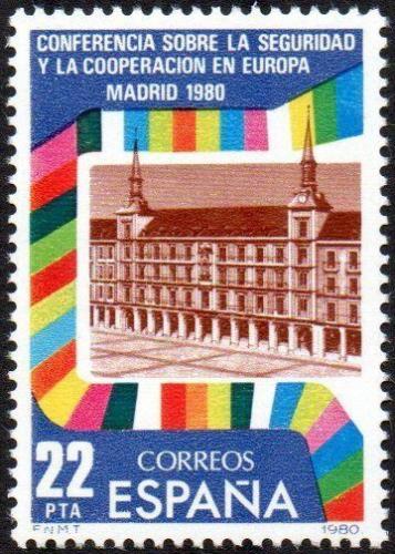 Potov znmka panielsko 1980 Plaza Mayor, Madrid Mi# 2482 