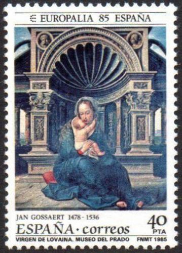 Poštová známka Španielsko 1985 Umenie, Jan Mabuse Mi# 2664