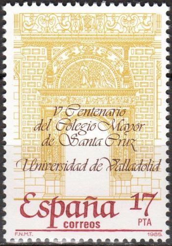 Poštová známka Španielsko 1985 Univerzita Valladolid, 500. výroèie Mi# 2665