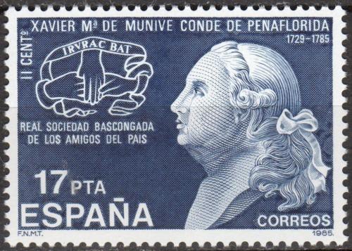 Poštová známka Španielsko 1985 Xavier María de Munibe e Idiáquez Mi# 2708