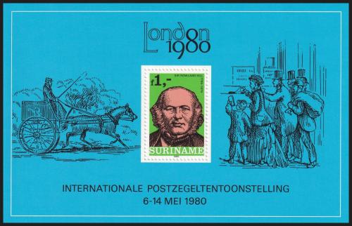 Potov znmka Surinam 1980 Vstava LONDON Mi# Block 24