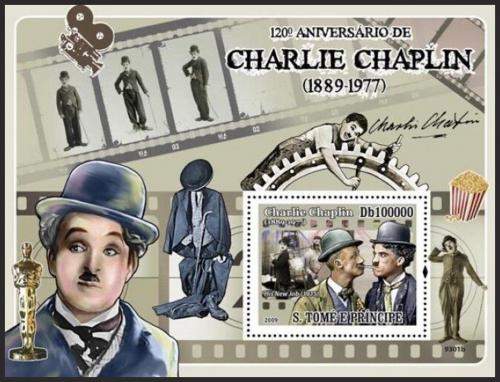 Potov znmka Svt Tom 2009 Charlie Chaplin Mi# Block 689 Kat 10 - zvi obrzok