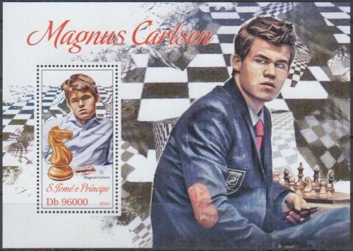 Potov znmka Svt Tom 2013 Magnus Carlsen, achy Mi# Block 930 Kat 10