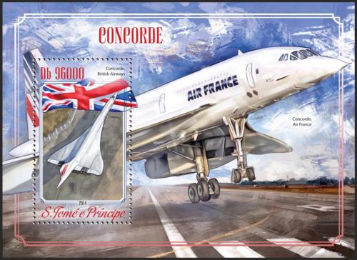 Potov znmka Svt Tom 2014 Concorde Mi# Block 1041 Kat 10