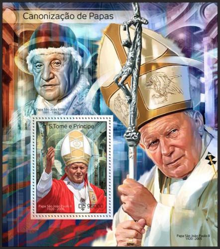 Potov znmka Svt Tom 2014 Pape Jan Pavel II. Mi# Block 988 Kat 10 - zvi obrzok