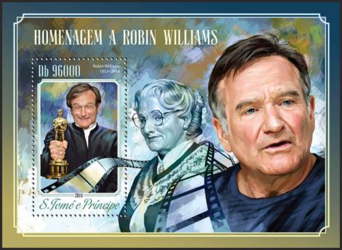 Potov znmka Svt Tom 2014 Robin Williams, herec Mi# Block 1030 Kat 10 - zvi obrzok