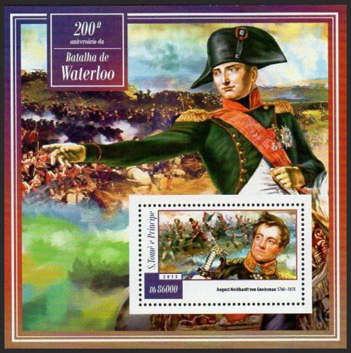 Potov znmka Svt Tom 2015 Bitka u Waterloo, Napoleon Mi# Block 1054 Kat 8.50