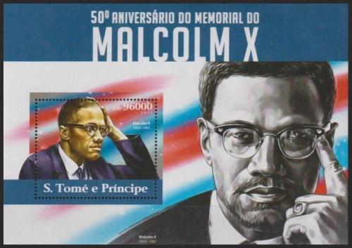 Potov znmka Svt Tom 2015 Malcolm X, duchovn past Mi# Block 1104 Kat 10  - zvi obrzok