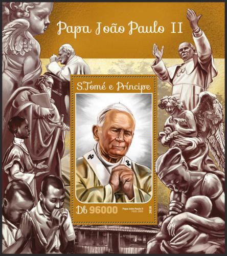 Potov znmka Svt Tom 2016 Pape Jan Pavel II. Mi# Block 1187 Kat 10