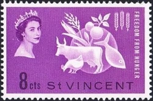 Potov znmka Svt Vincent 1963 Boj proti hladu Mi# 183