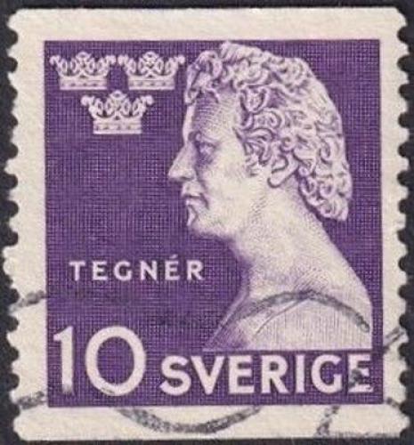 Potov znmka vdsko 1946 Esaias Tegnr, bsnk Mi# 323 A