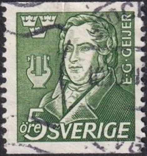 Potov znmka vdsko 1947 Erik Gustav Geijer Mi# 327 A 