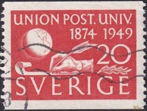 Potov znmka vdsko 1949 UPU, 75. vroie 1B Mi# 352 A 