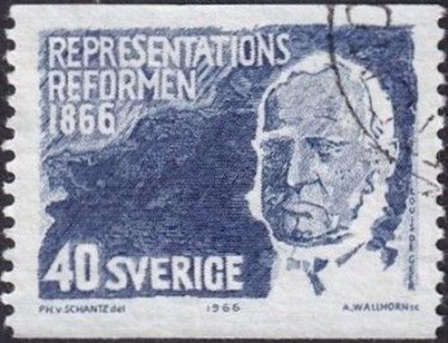 Potov znmka vdsko 1966 Louis de Geer Mi# 553 A