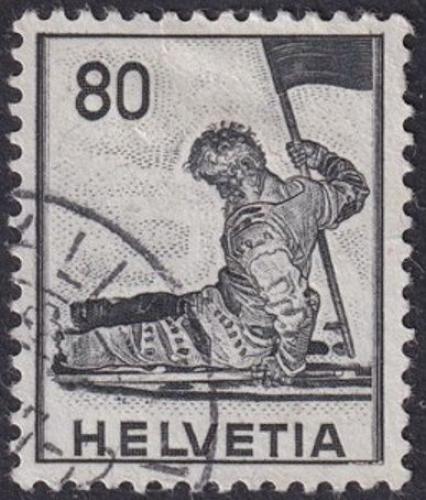 Potov znmka vcarsko 1941 Umrajc vlenk 1B Mi# 380