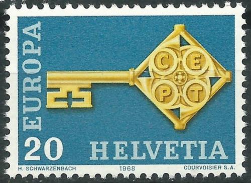 Poštová známka Švýcarsko 1968 Európa CEPT Mi# 871