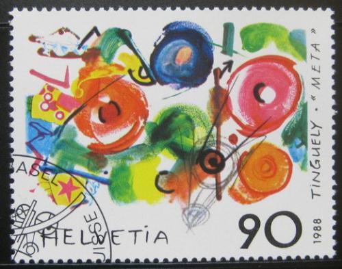 Poštová známka Švýcarsko 1988 Metamecanique, Jean Tinguely Mi# 1380 Kat 4€