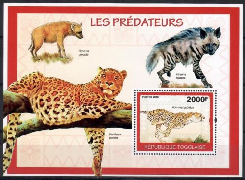 Poštová známka Togo 2010 Šelmy Mi# Block 504 Kat 8€