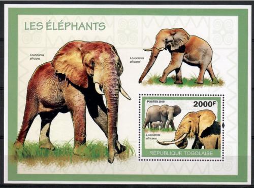 Poštová známka Togo 2010 Slony Mi# Block 506 Kat 8€