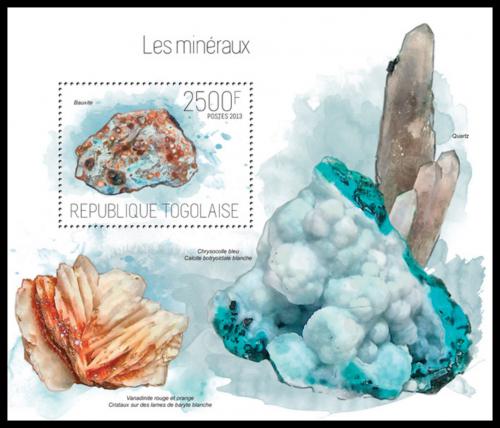 Poštová známka Togo 2013 Minerály Mi# Block 880 Kat 10€