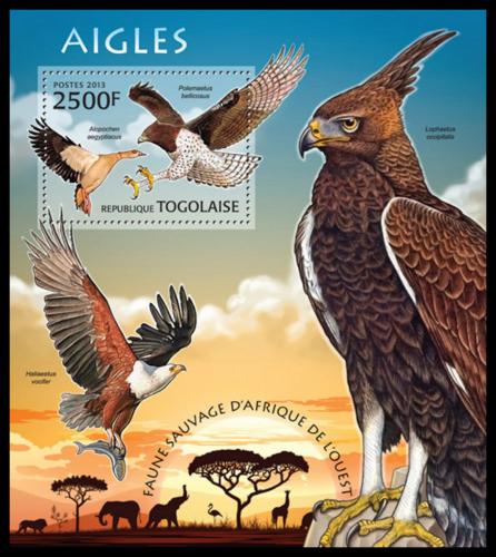 Poštová známka Togo 2013 Orli Mi# Block 782 Kat 10€
