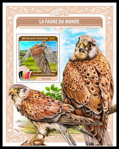 Potovn znmka Togo 2016 Fauna svta - Belgie Mi# Block 1329 Kat 13