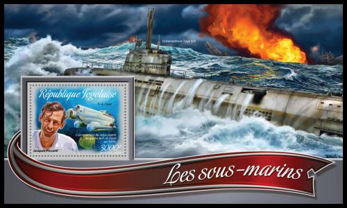 Potov znmka Togo 2016 Ponorky Mi# Block 1307 Kat 12