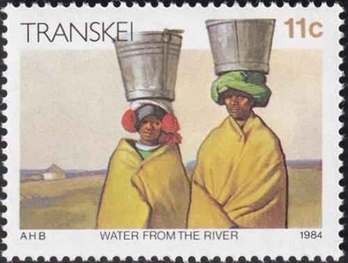 Potov znmka Transkei, JAR 1984 Transport vody Mi# 147