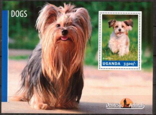 Poštová známka Uganda 2014 Psy Mi# Block 469 Kat 12€