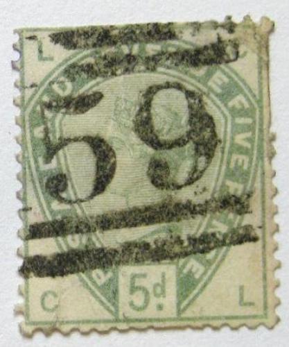 Poštová známka Ve¾ká Británia 1884 Viktória, poškozená Mi# 78 Kat 160€