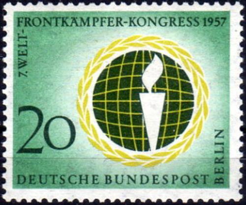 Potov znmka Zpadn Berln 1957 Kongres Obrnc hranic Mi# 177