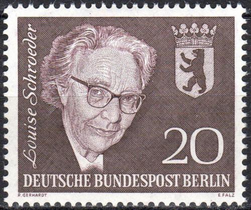 Poštová známka Západný Berlín 1961 Louise Schroeder, politièka Mi# 198