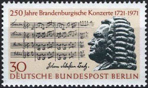 Potov znmka Zpadn Berln 1971 Johann Sebastian Bach Mi# 392 - zvi obrzok