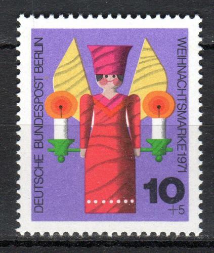 Poštová známka Západný Berlín 1971 Vianoèný andìl Mi# 417
