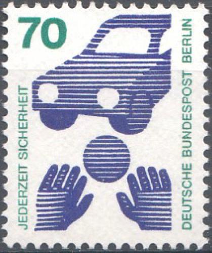 Potovn znmka Zpadn Berln 1973 Prevence ped nehodami Mi# 453