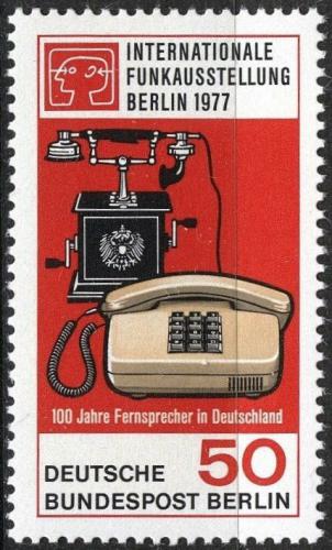 Potov znmka Zpadn Berln 1977 Vstava telefon Mi# 549