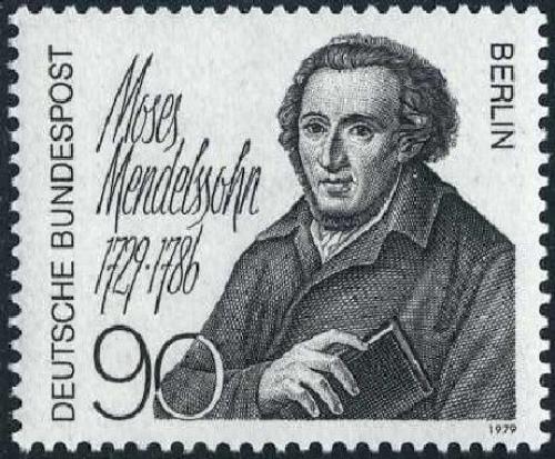 Potov znmka Zpadn Berln 1979 Moses Mendelssohn, filozof Mi# 601