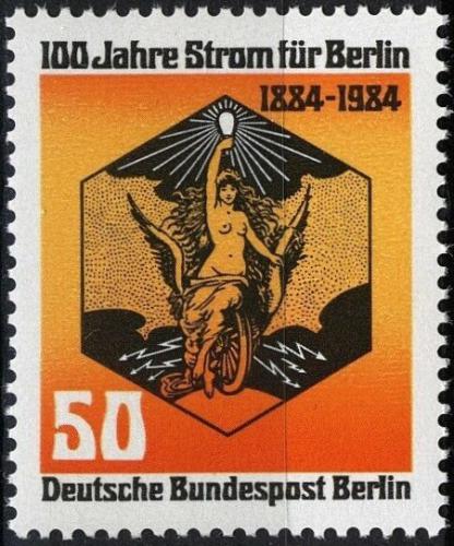 Potov znmka Zpadn Berln 1984 Symbol elektiny Mi# 720 - zvi obrzok