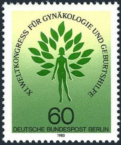 Potov znmka Zpadn Berln 1985 Gynekologick kongres Mi# 742