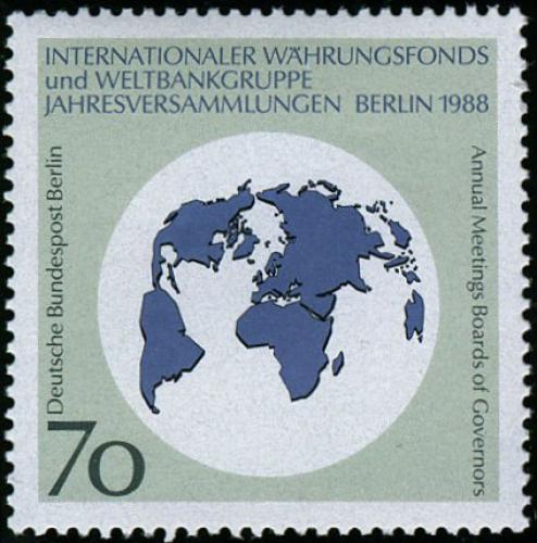 Poštová známka Západný Berlín 1988 Penìžní fond Mi# 817