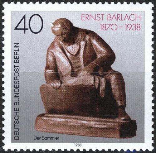 Poštová známka Západný Berlín 1988 Plastika Mi# 823
