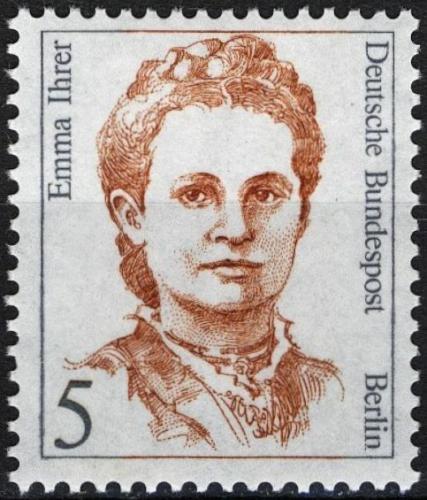 Poštová známka Západný Berlín 1989 Emma Ihrer, politièka Mi# 833