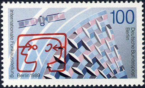 Poštová známka Západný Berlín 1989 Výstava rádií Mi# 847